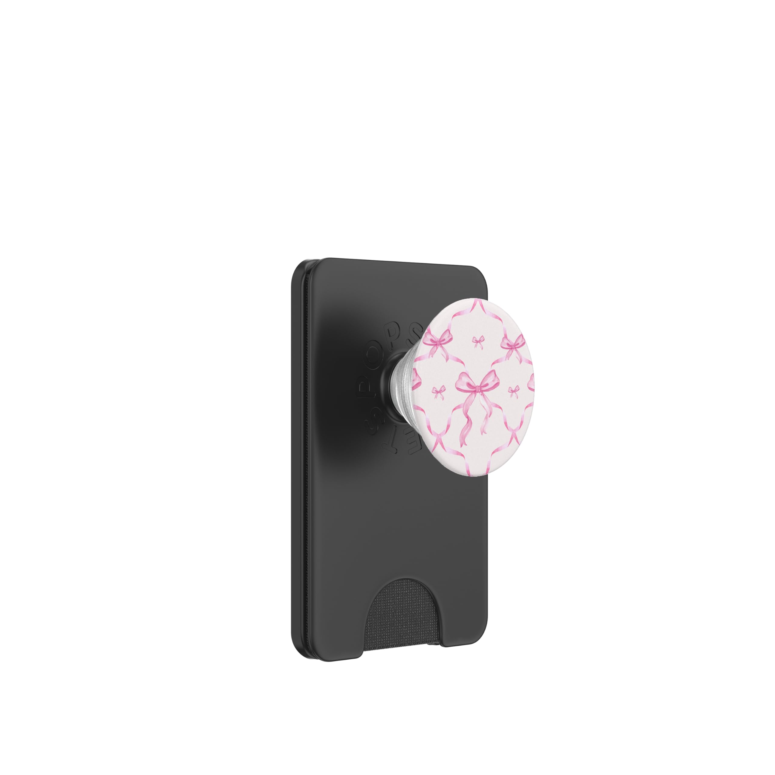 Aesthetic Pink Ribbons and Bows in Watercolor PopSockets PopWallet for MagSafe