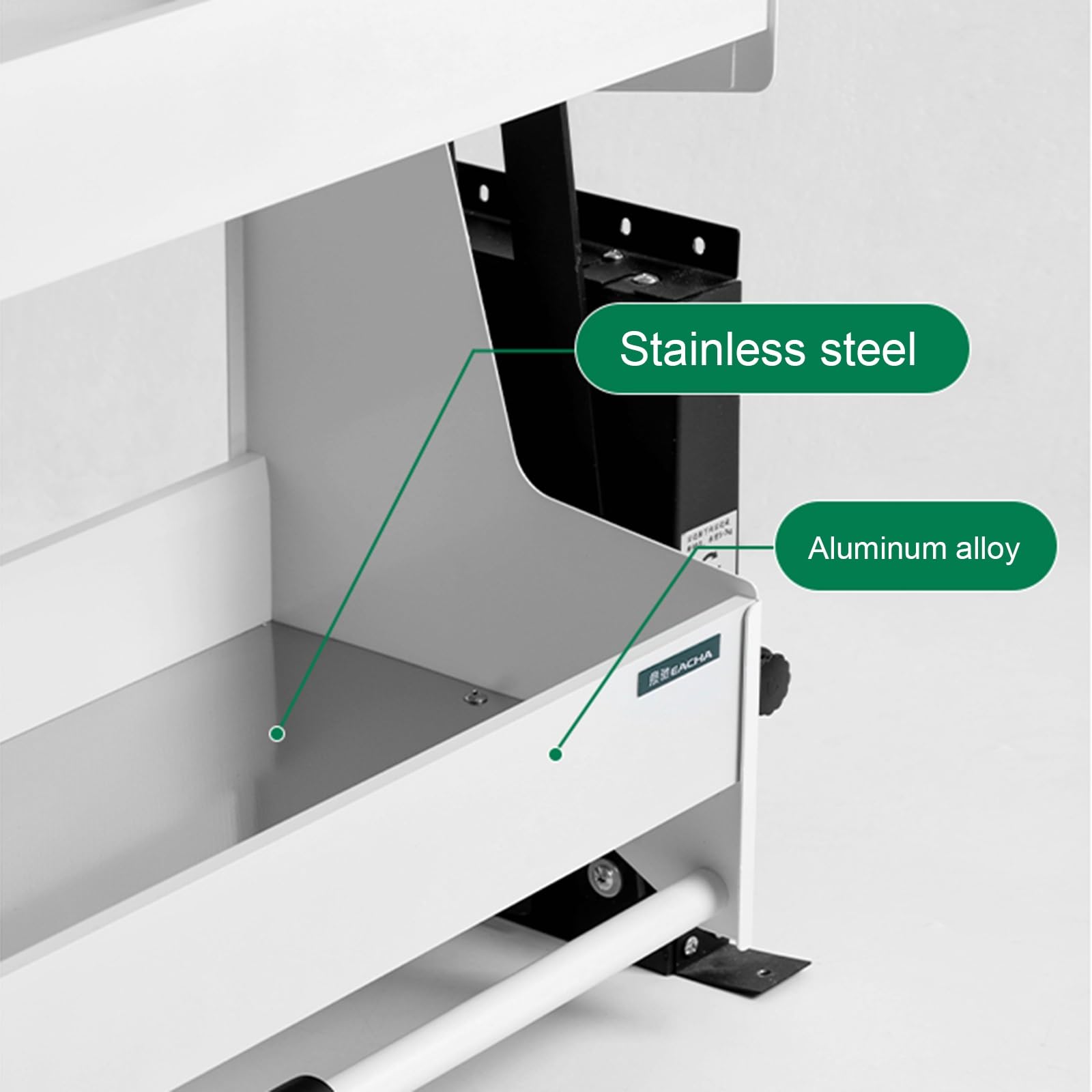 Estante desplegable para armarios de cocina, solución de almacenamiento blanca ajustable (222 x 250 x 452 mm), maximiza el espacio y la accesibilidad