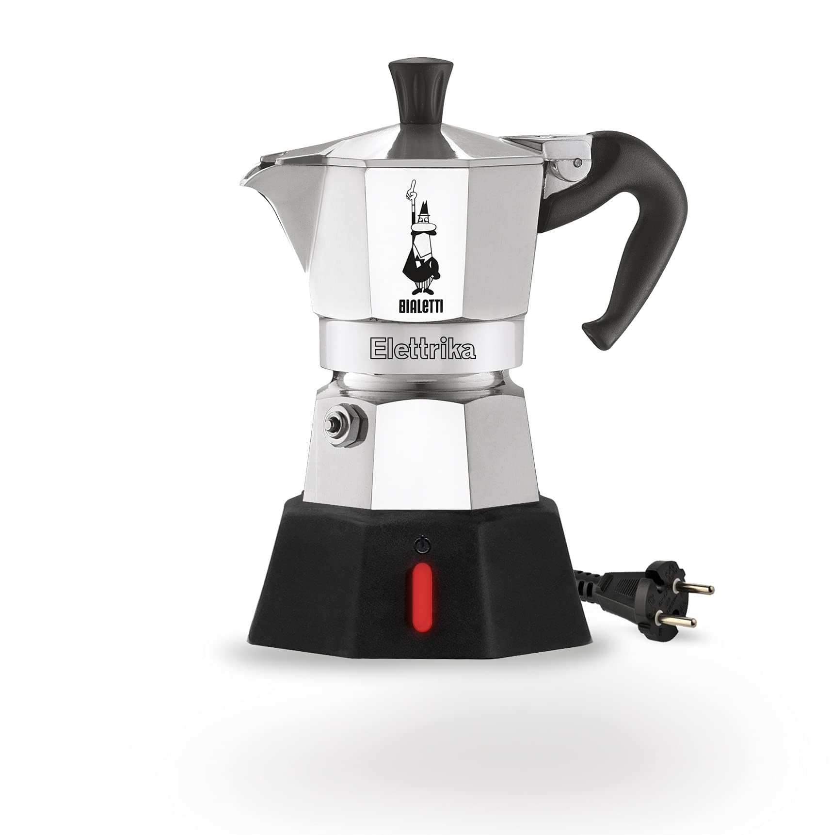 Bialetti Moka Elettrika, percolateur électrique, 2 tasses, aluminium