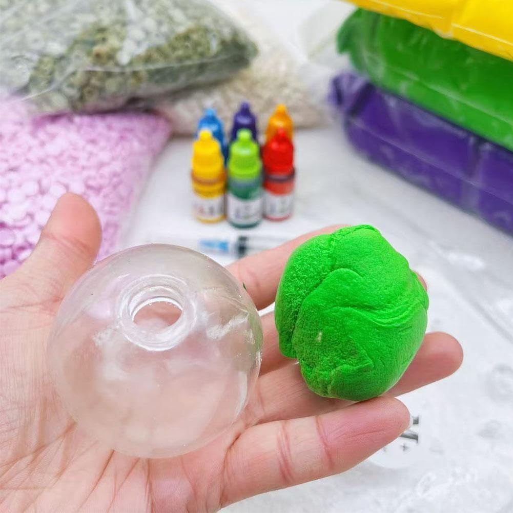 10PCS DIY Stress Ball Making Kit - Milky Blank Skins Empty Stress Ball DIY Kit,Blank Pressure Balls Skin DIYKit,Vacuum Squeezing StressBall Making Kits,Make Your Own Fidget Pressure Balls for Adults