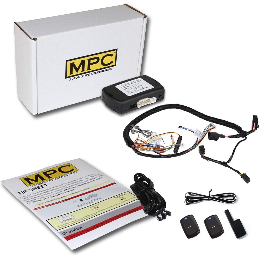 MPC Complete 1-Button Remote Start Kit Compatible with Ford Edge 2007-2010 Plug & Play - with T-Harness