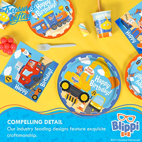 image for Treasures Gifted Officially Licensed Blippi Birthday Party Supplies - 