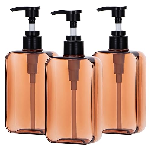Miniatura 17 de Botellas con Bomba para Ducha, Yebeauty 2 piezas 17oz 500ML Botellas con Bomba Recargables Dispensador de Loción y Jabón Contenedor Líquido