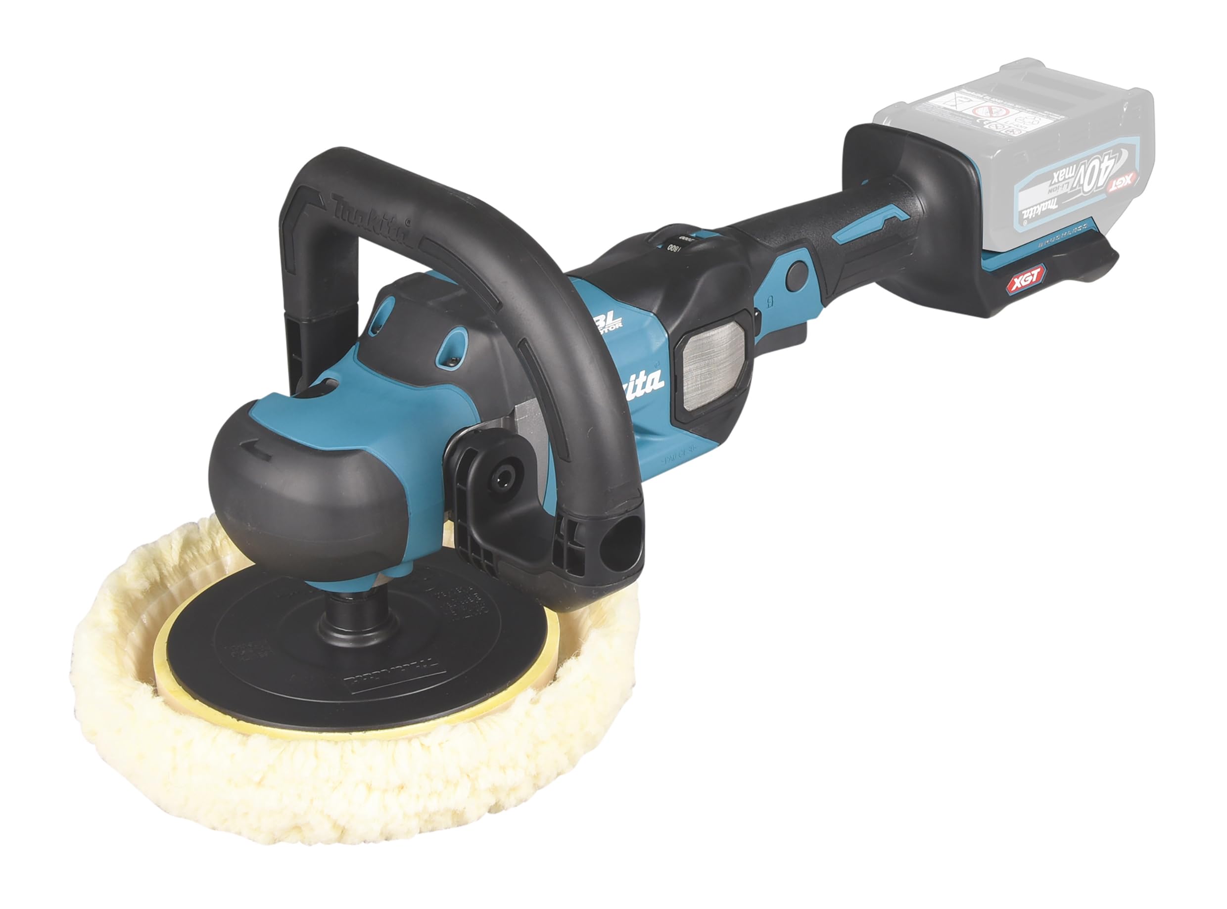 Makita PV001GZ Akku-Poliermaschine, 40 V max, ohne Akku und Ladegerät