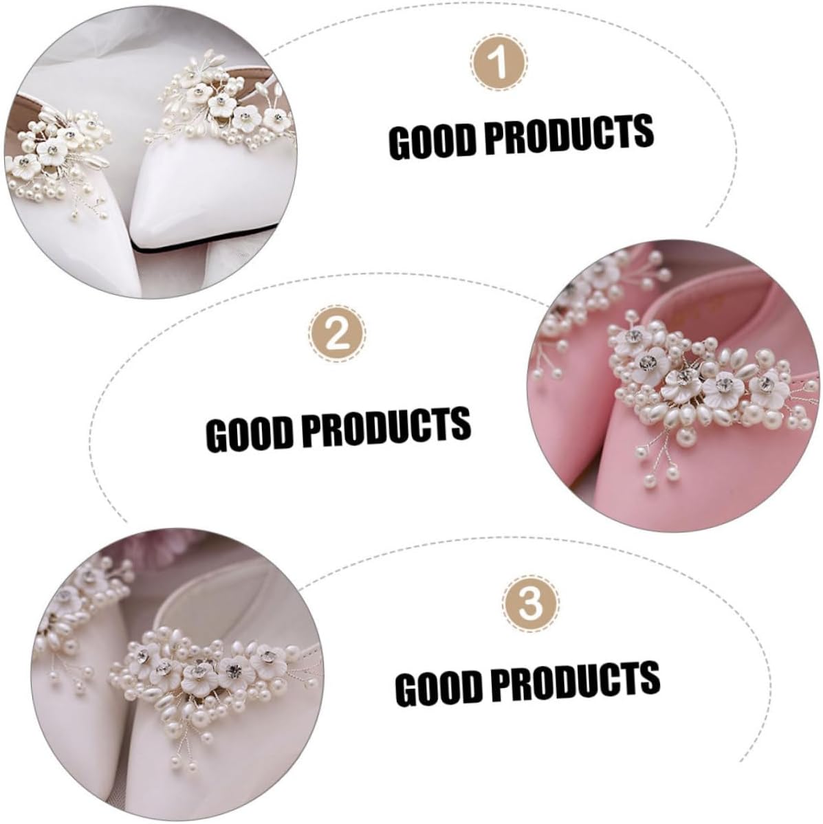 High Shoe Fashion Buckles 3d Pearl Shoe Clips Clip on Rhinestone for Wedding