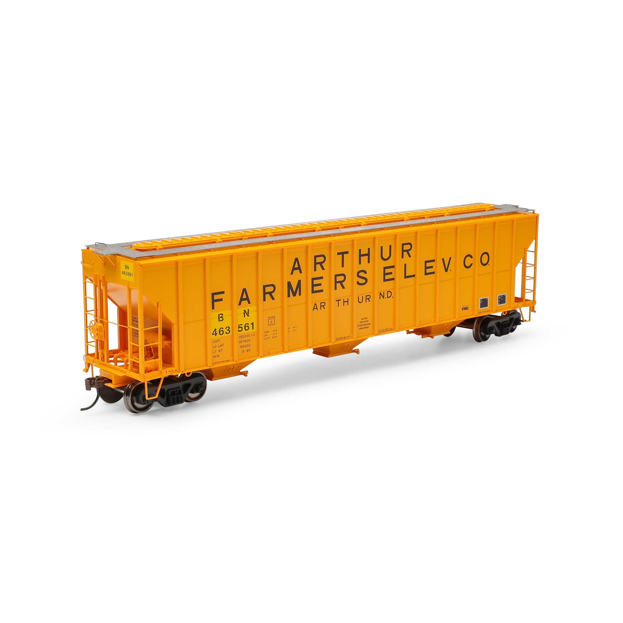 Athearn HO ATH FMC 4700 Covered Hopper BN 'Ex-AFEX' #463561 ATH-1321