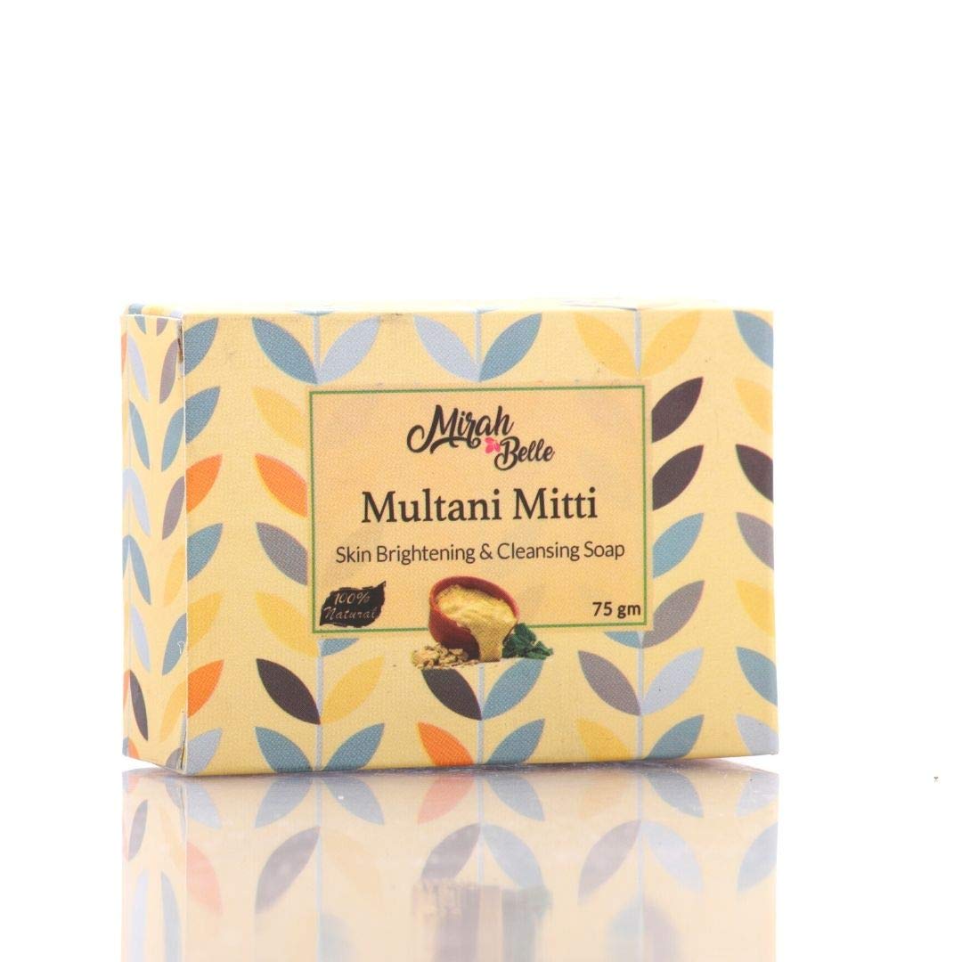 Sponsored Ad – Organic Multani Mitti Soap - Skin Brightening - Handmade, Natural, Vegan and Cruelty Free - 125 gm