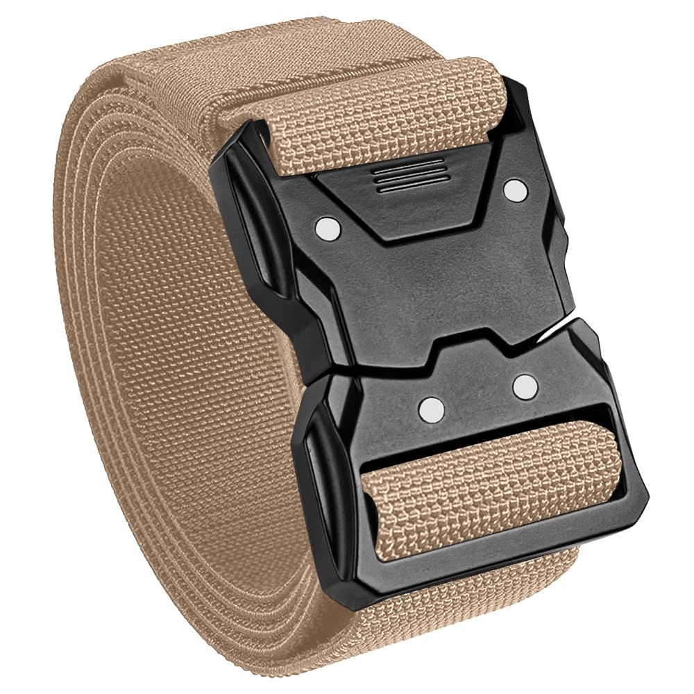 TECEUM Tactical Belt – Heavy-Duty &amp; Quick Release – Military, Work, Rigger, Duty &amp; Utility Belt for Men