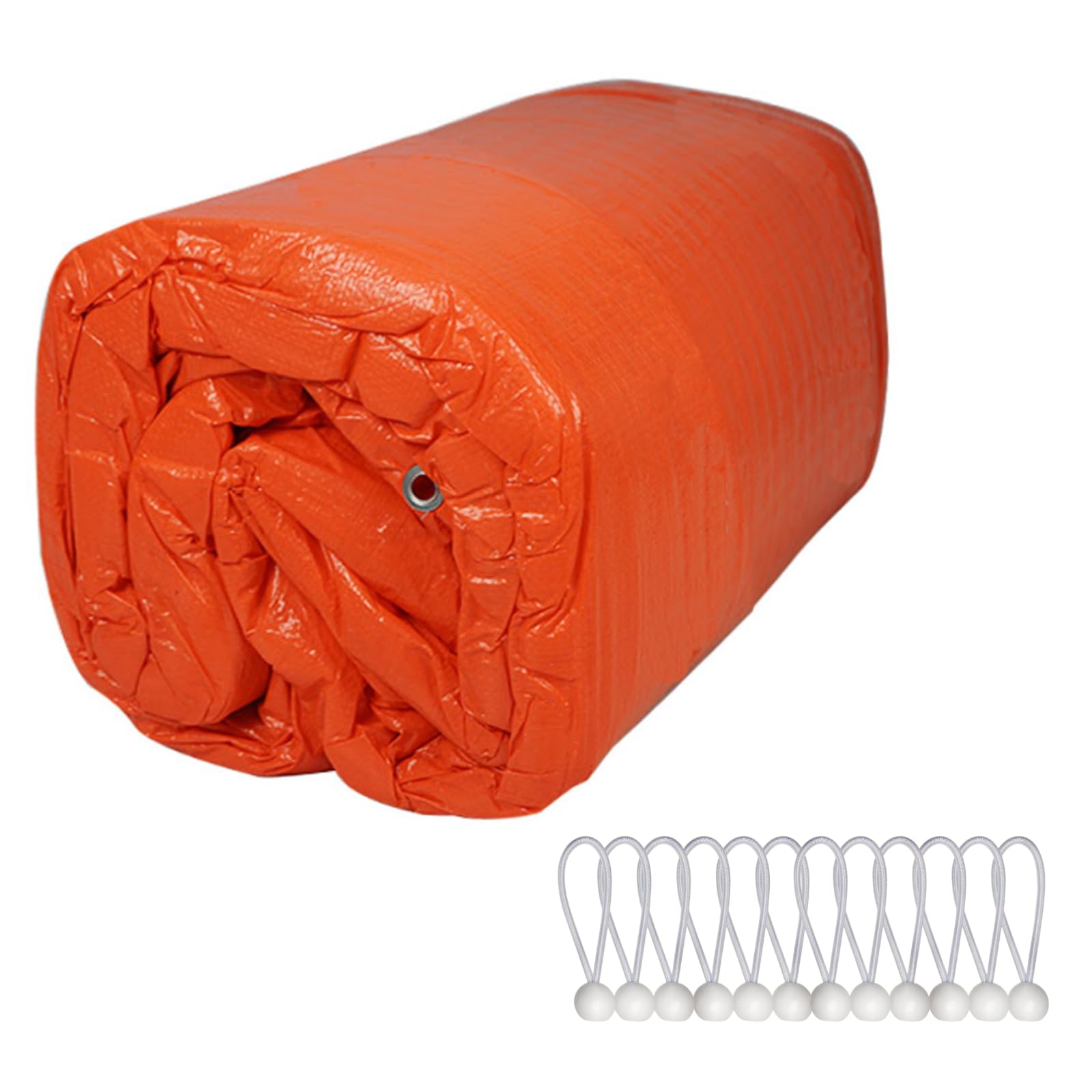 ONENESS Betondecke / Mehrzweckplane – 3,6 Mm Dick, Wasserdicht, UV-beständig, Maße Ca. 1,8 X 6,6 M, Orange – Zum Abdecken Von Baumaterialien, Holz Oder Als Unterlage