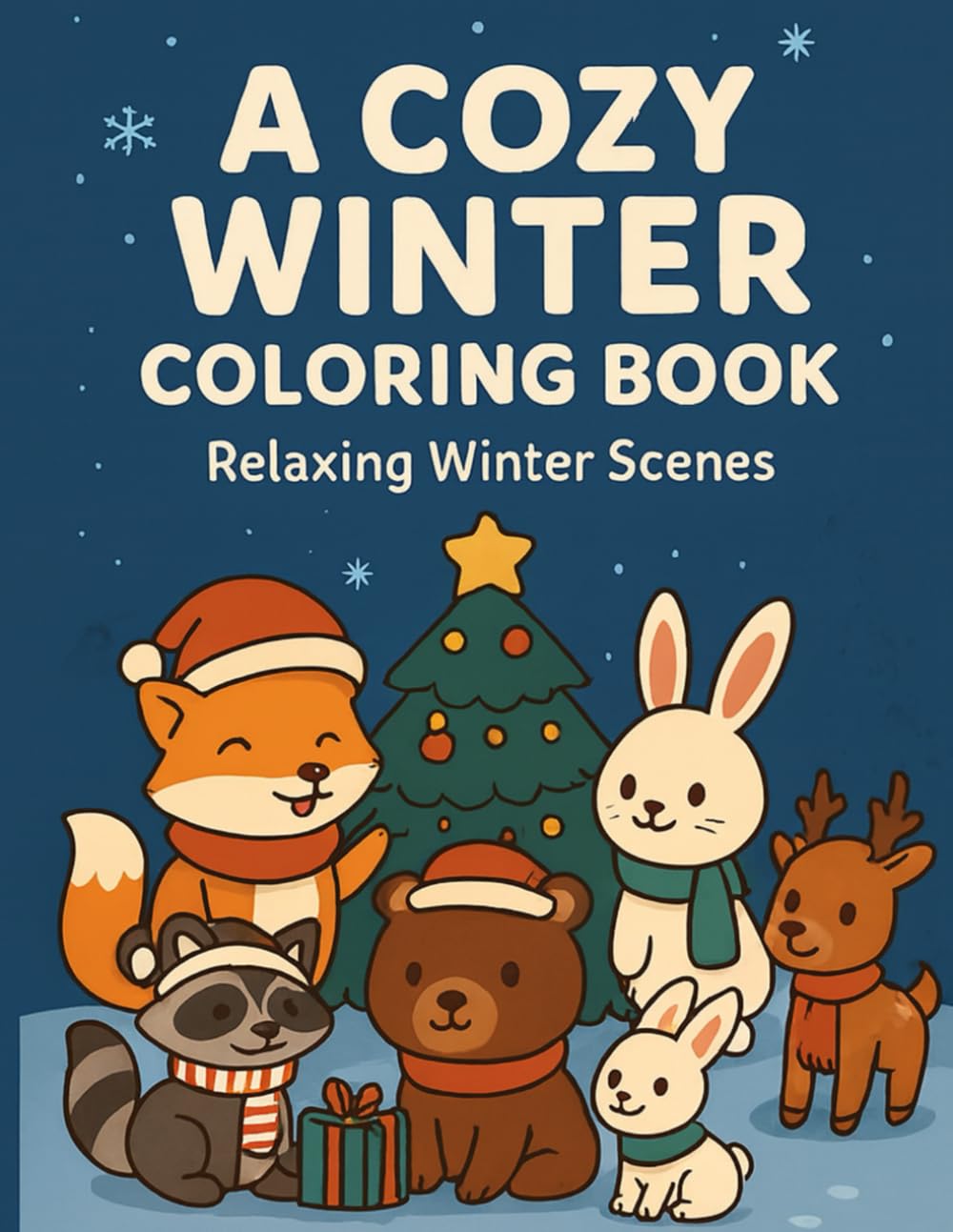 A Cozy Winter Coloring Book: Relaxing Winter Scenes
