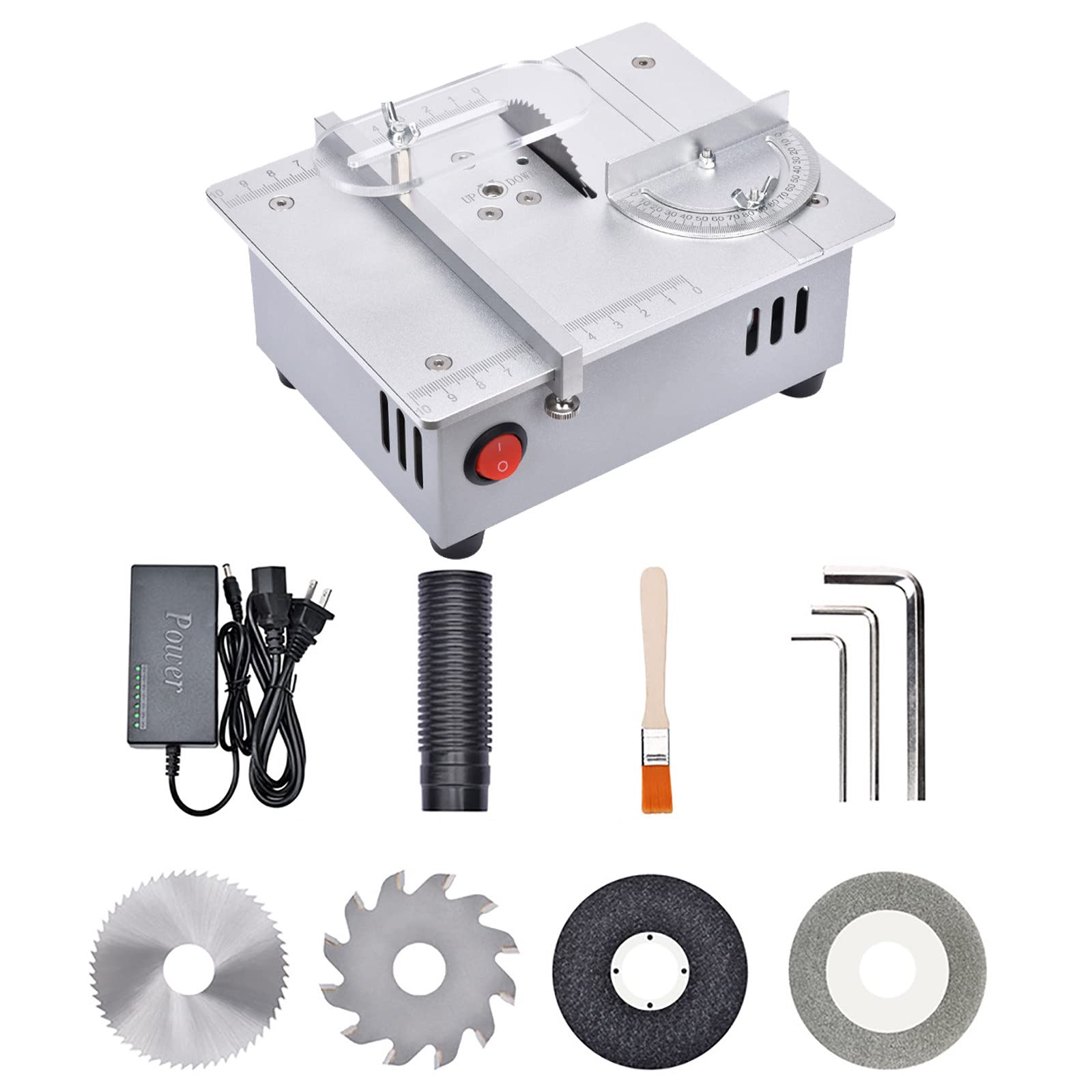 Scie de table 96W électrique avec lame HSS 63 mm pour modélisme