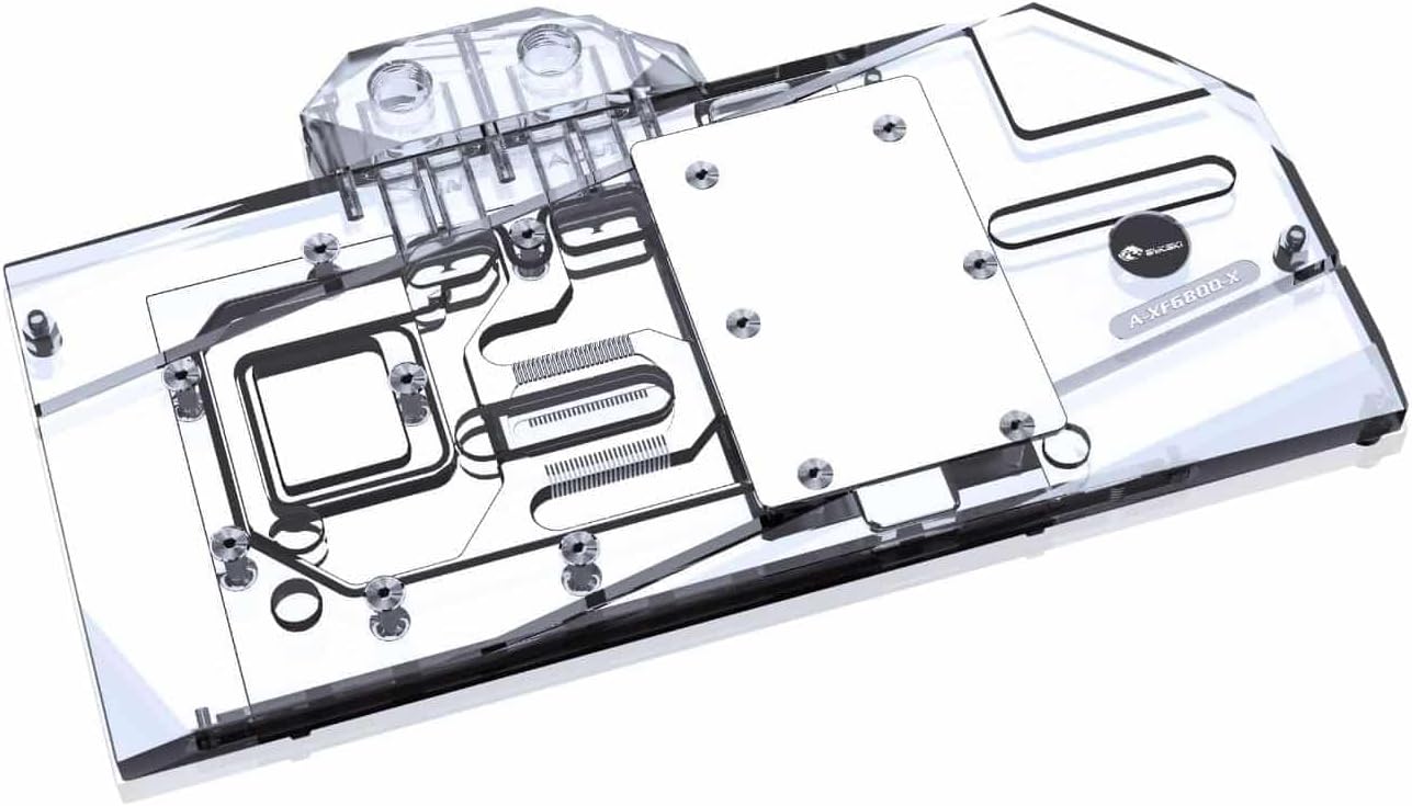 Bykski Full Coverage GPU Water Block and Backplate for XFX RX6800 Overseas Edition (A-XF6800-X)