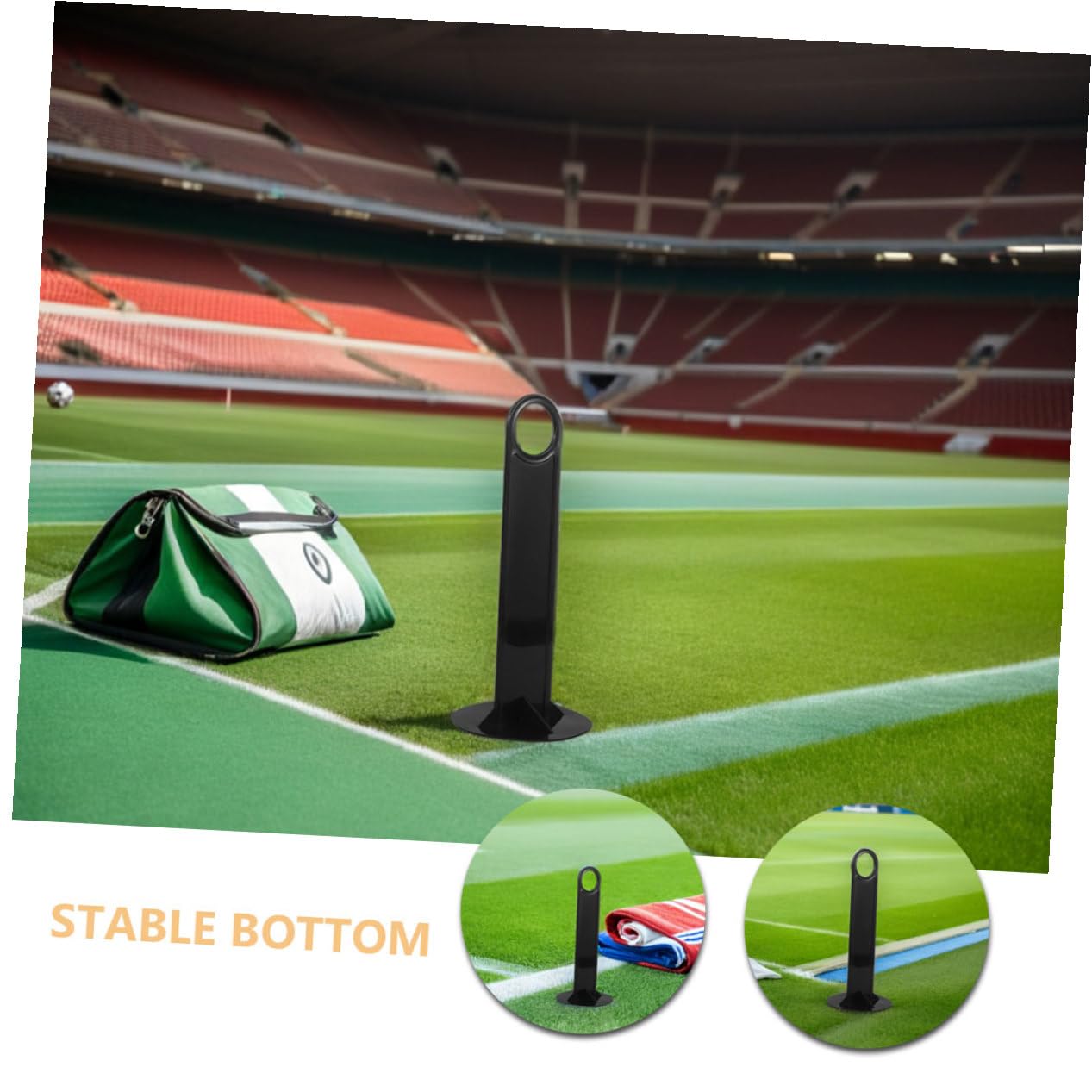 KOMBIUDA 20pezzi Supporto per Coni Disco in Plastica Supporto per Coni Marcatori da Calcio Attrezzatura Sportiva per Allenamento all Aperto Base Stabile per Allenamento di Squadra