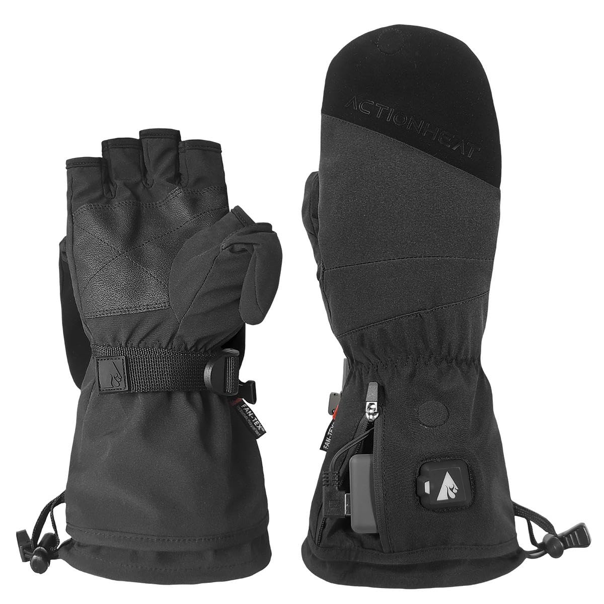 Hotdot 10 Pack Hand Warmers Rechargeable with Gift Box, LED Display Battery and Temperature, Quick Heating Portable Electric Hand Warmer, Gifts for Men, Women, Christmas, Hunting, Camping Gray