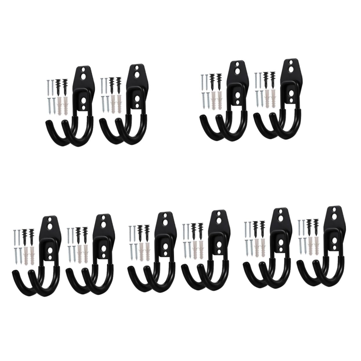 UPKOCH 5 Set Per Da Inossidabile Gancio Per Organizzazione Flessibile Per Cortili E Resistente E Design Multifunzionale 2 Pezzi*5