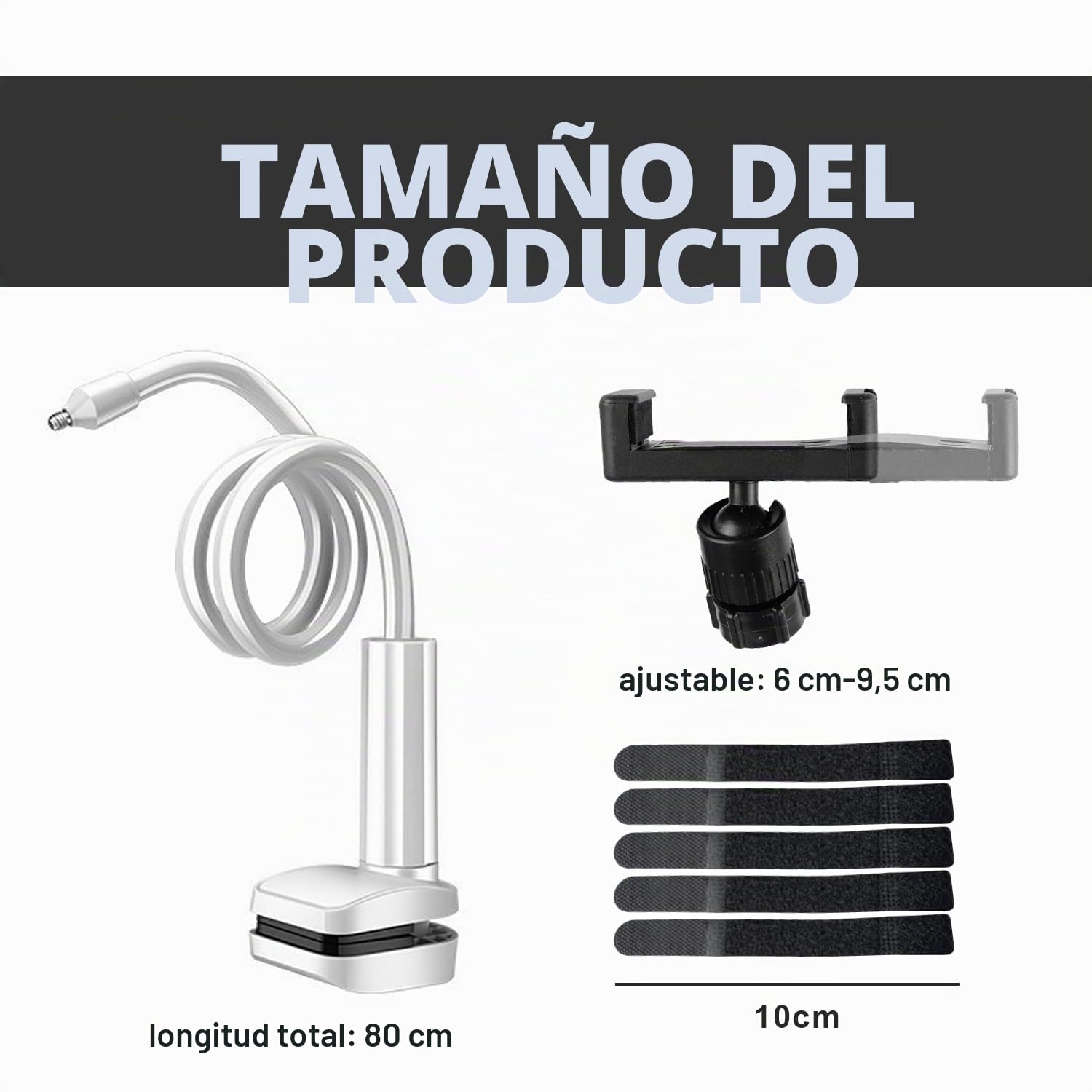 Soporte Camara Vigilancia, Soporte Universal para Cámaras con Rosca 1/4