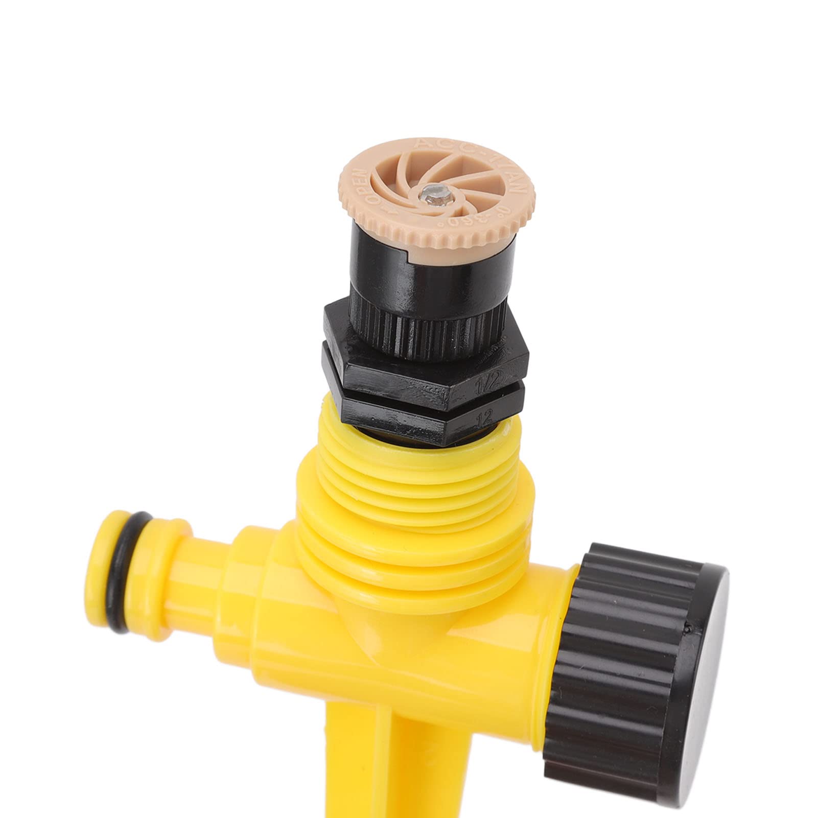 Irrigazione del prato, Irrigatore da giardino rotante a 360 gradi, 2 pezzi, ABS, plug-in