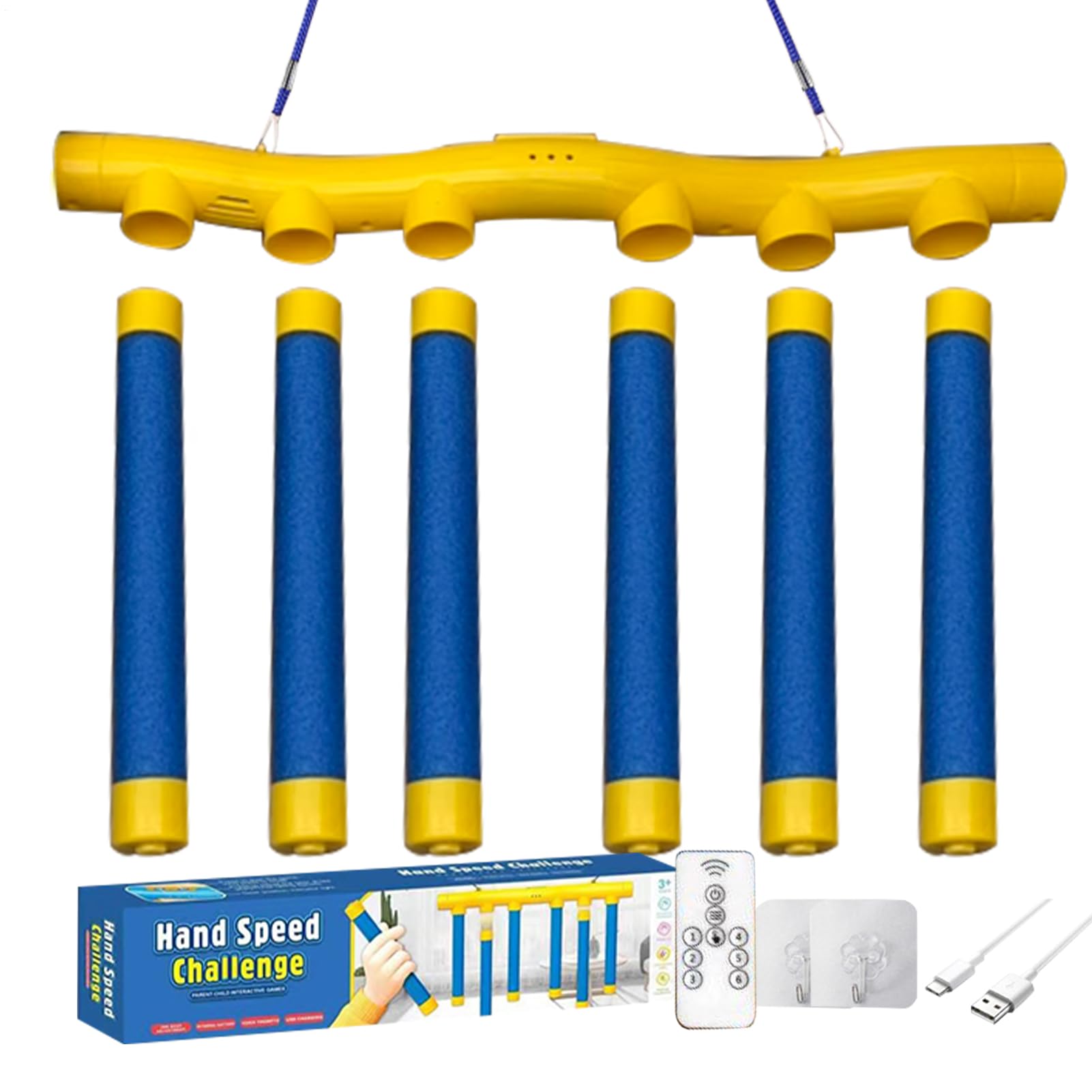 Catching Sticks Game Reflex Trainer, Interactive, 3 Adjustable Speeds