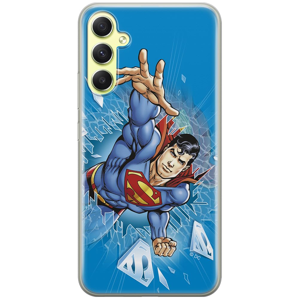 ERT GROUP mobile phone case for Samsung A34 5G original and officially Licensed DC pattern Superman 005 optimally adapted to the shape of the mobile phone, case made of TPU