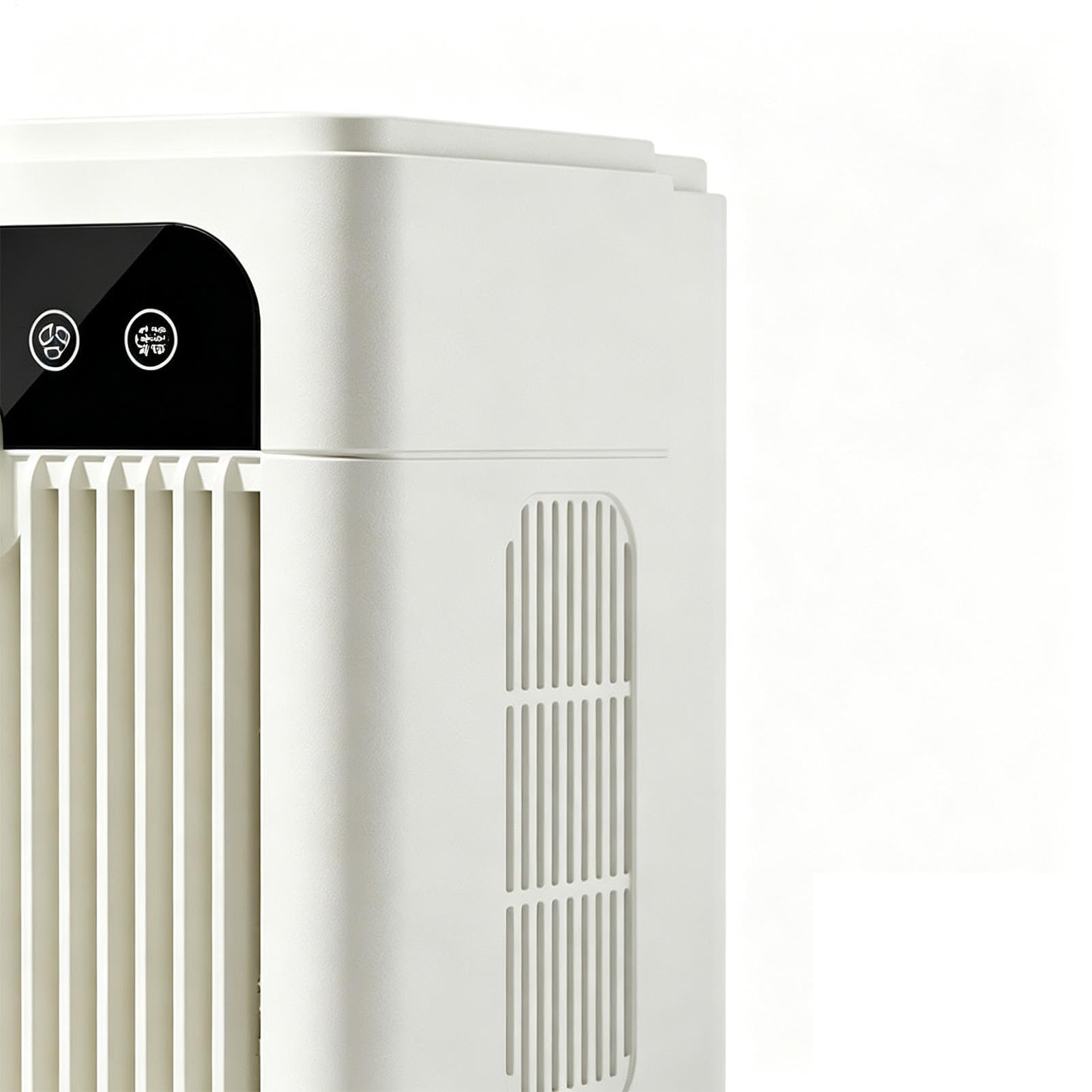 Genérico Ventilatore da scrivania portatile, ricaricabile con 2 impostazioni di velocità e visualizzazione 'ora, silenzioso, per casa, ufficio, camera da , dormitorio, cucina, campeggio, uso