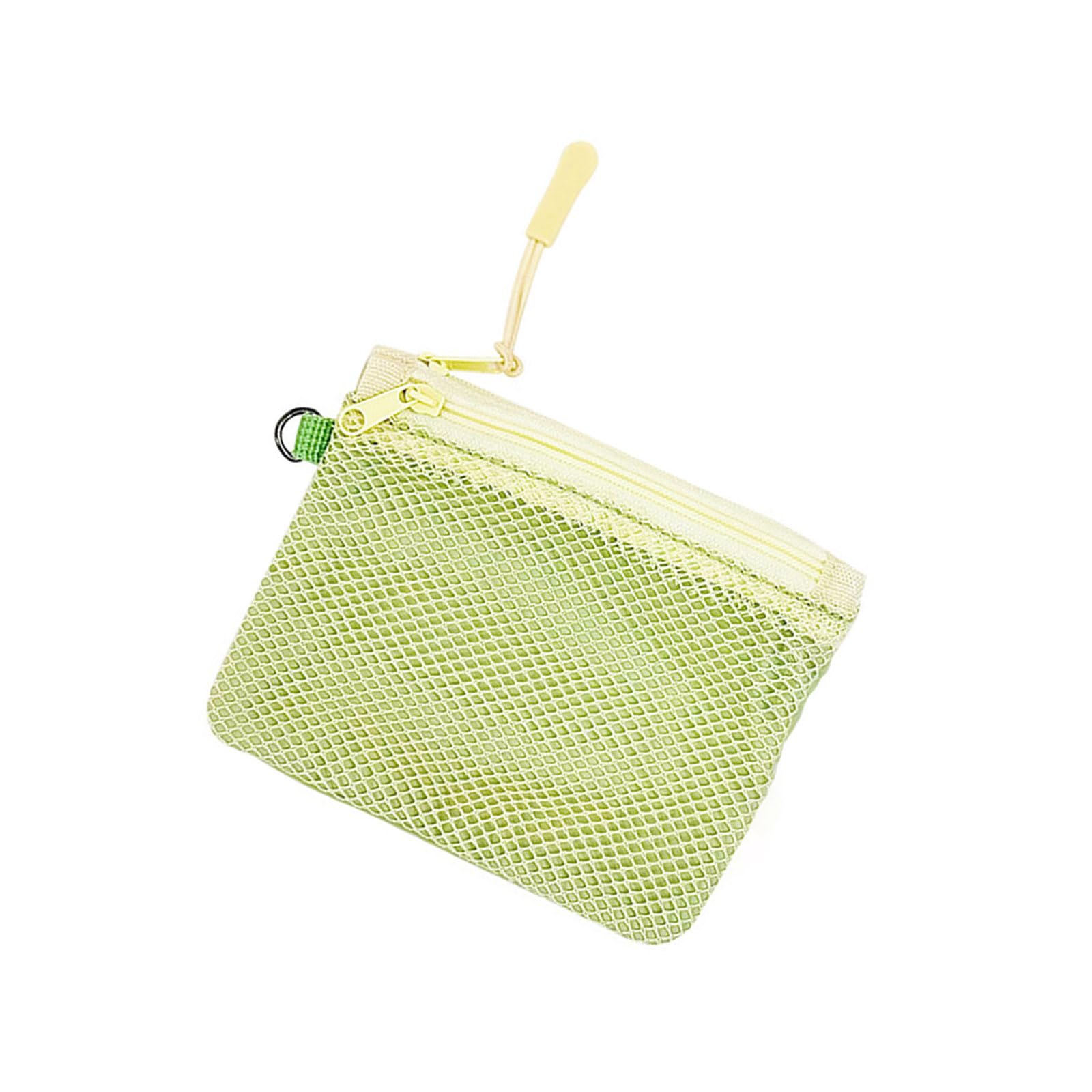 NEWFT Multipurpose Meshes Organizers Bag Double Layer Zippers Closure Design for Small Items Sturdy Meshes Travel Organizers