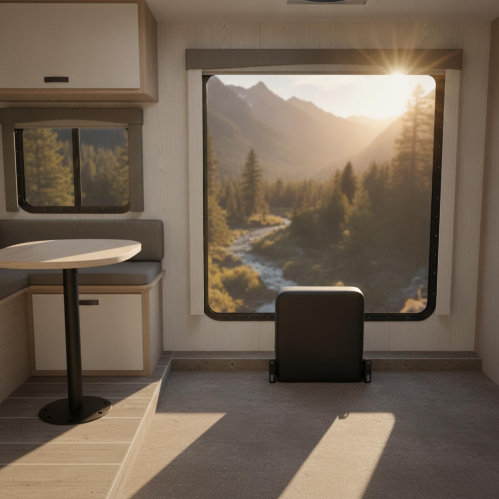 Baoblaze Asiento Plegable Cojín Plegable Almohadilla Tapizada Soporte Metálico Automático para Diseño en Vehículos Campers Furgonetas Trenes Bricolaje en Interiores