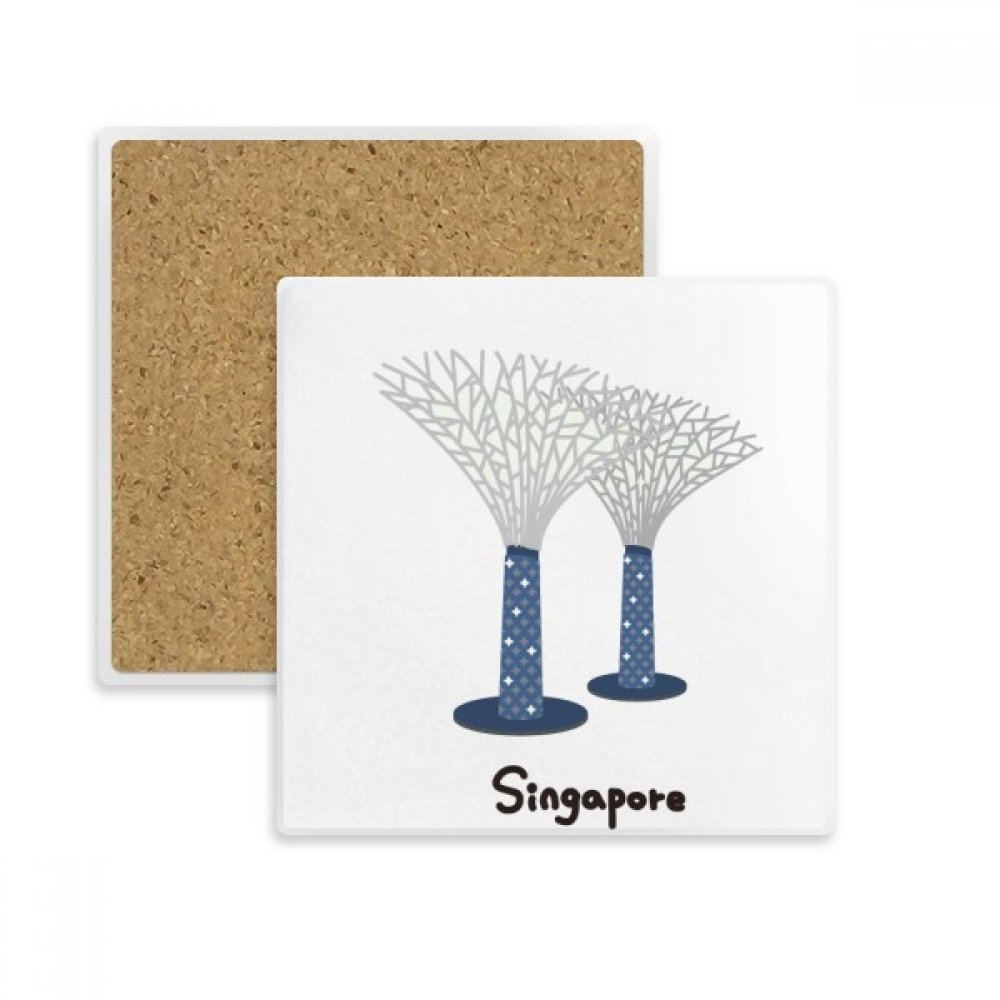 Dessous de verre Singapour Gardens by the Bay pour un apéritif sans tache sur la table