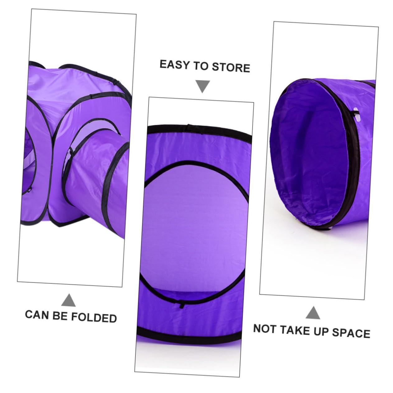 3 Stück Katzentunnel Spielzeug Aus Reißfestem Polyester Mit Knisterpapier Faltbar Stabiler Stahldrahtrahmen Interaktives Für Katzen Und Kätzchen