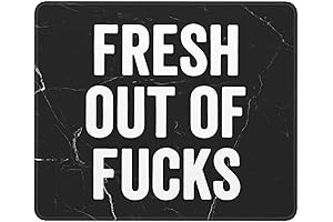 Fresh Out of Fucks Mouse Pad: Your Desk's Attitude Adjustment