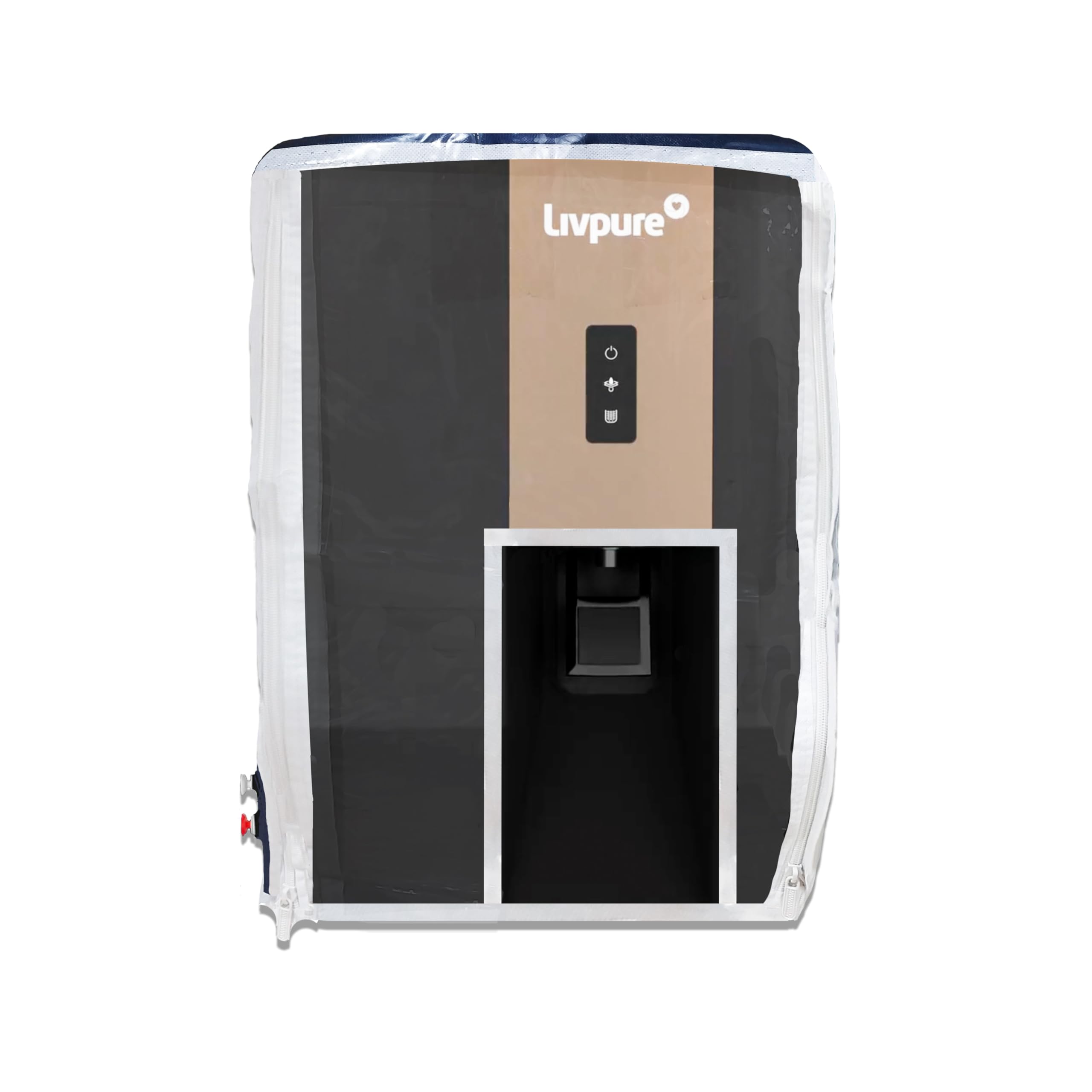 Lyle Easy To Find Water Purifier Cover Compatible with Livpure Allura Premia RO+UV+UF+Copper Alkaline | Waterproof, Dustproof & Scratch-Resistant | Transparent Front, White Border-image-35