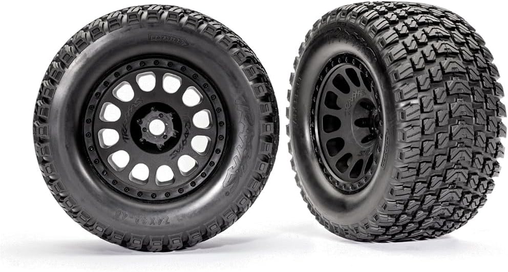 Traxxas Sledgehammer Tires Pre-Mounted W/Foam Inserts Race Black Wheels