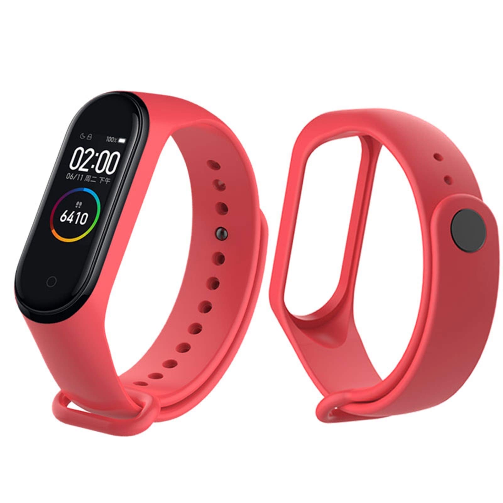 Bracelet Bracelet Bretelles Bracelet de Montre en Silicone pour Bracelet Bracelet Bracelet (Couleur du Bracelet : Jaune, Taille : pour) (Orange pour)