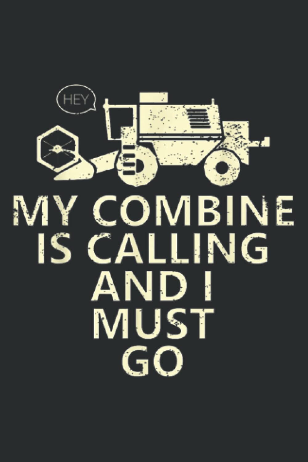 Funny Farm Combine Harvester Driver Gift: Papercode Lined Journal Notebook - 6 x 9 Inch, 110 Page Notebooks for Work, Writing, Note Taking, Travel - ... Cover College Ruled Journal for Men and Women