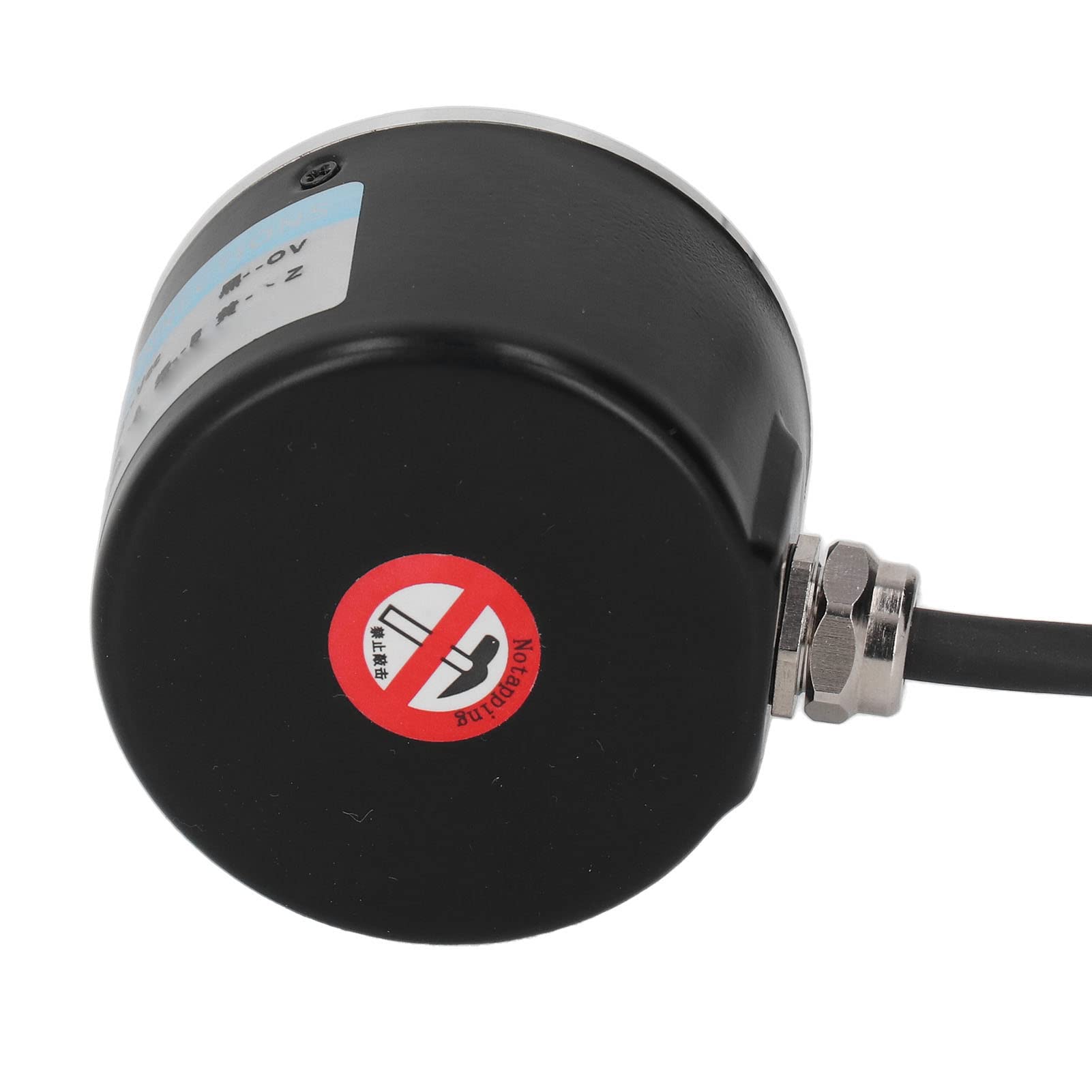 Emoshayoga Encoder rotativo incrementale, Uscita PNP DC5‑24V Diametro Esterno 2 Pollici Encoder rotativo bifase Compatto IP50 Leggero per Robot(600P/R)