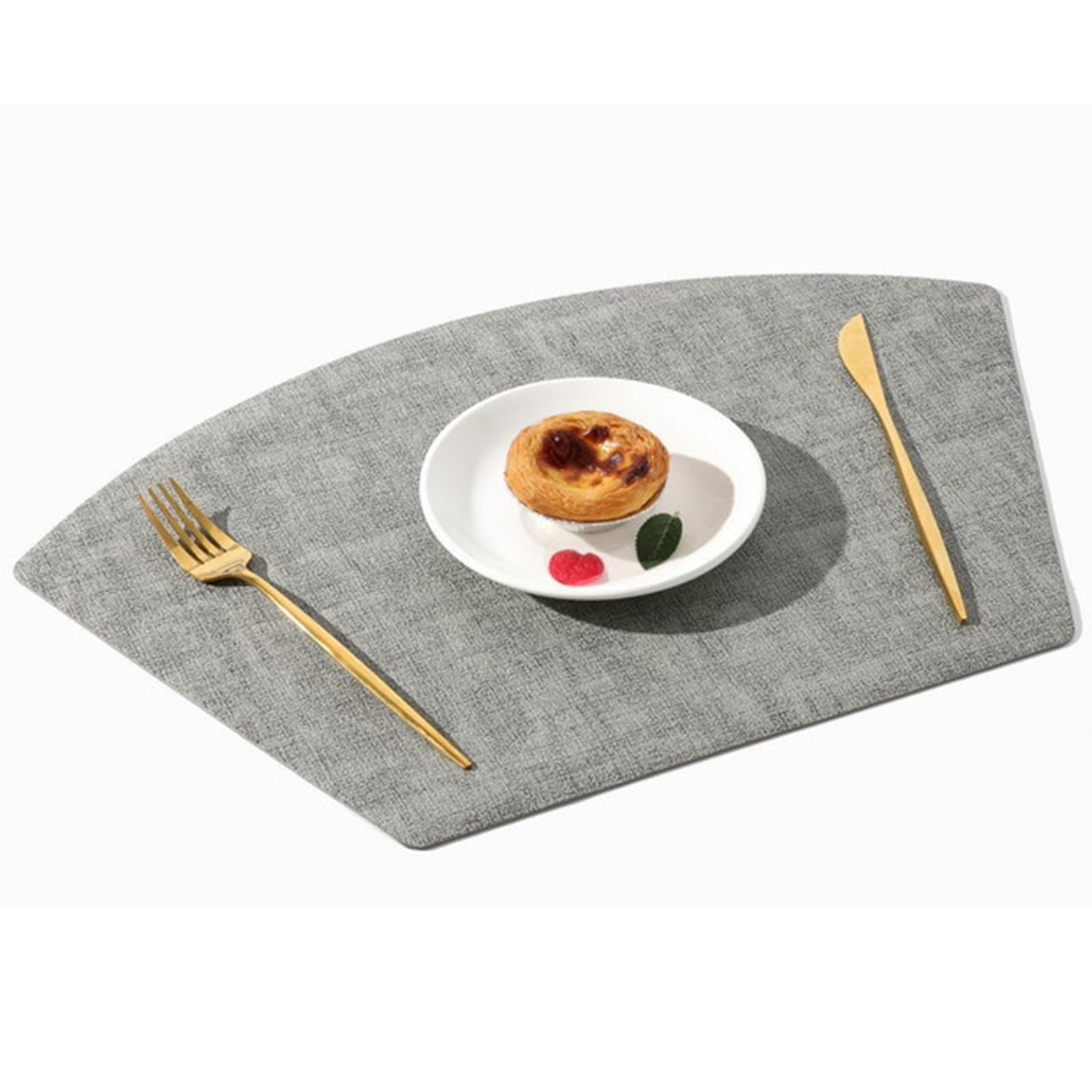Décoration de Table, Sets de Table, Ensemble de 6 Sets de Table en Similicuir, Forme Triangulaire, pour Coin Repas ou Salle à Manger.