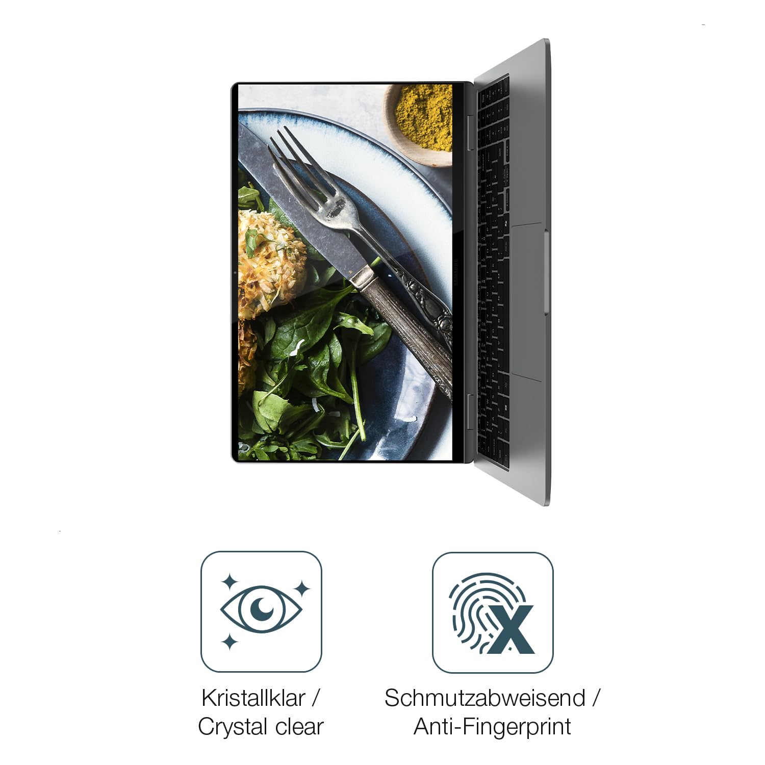 dipos 2x Pellicola Protettiva 9H per Samsung Galaxy Book4 Edge 15.6 Zoll | Non si rompe e non si scheggia, non è vero vetro, Anti-Shock, si adatta perfettamente, antigraffio, senza bolle, autoadesiva