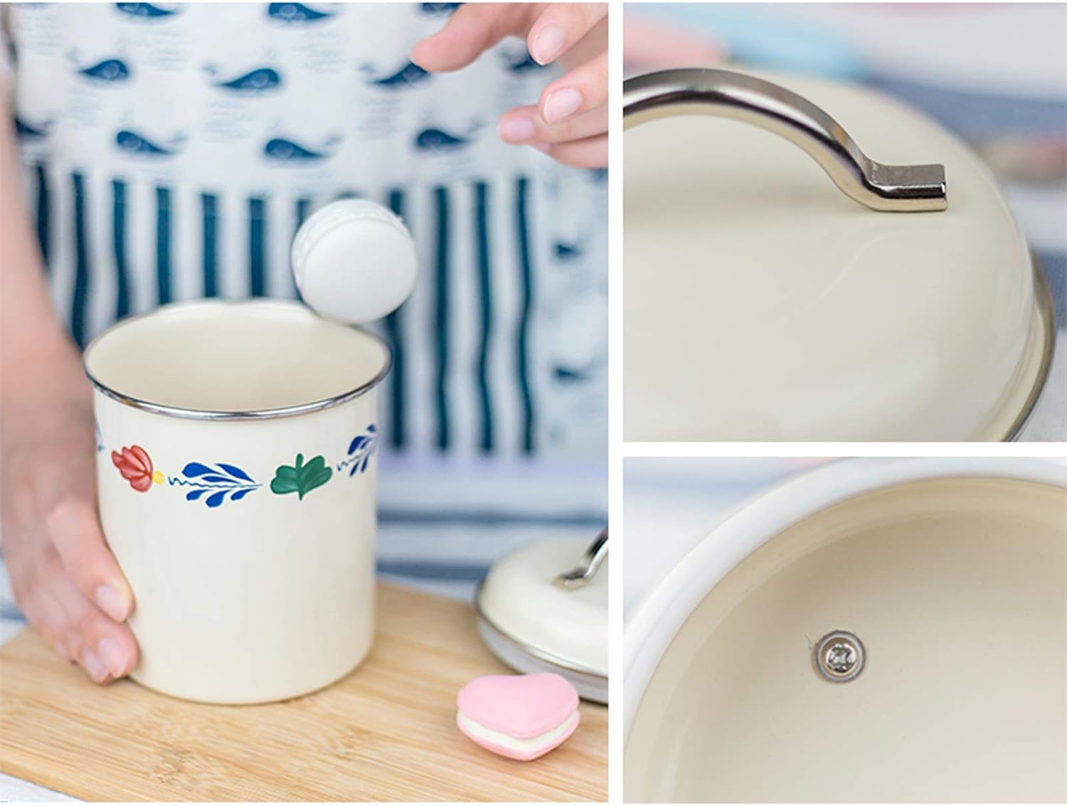 TOMYEUS Sugar Bowl Metal Sugar Bowl Sealed Coffee Sugar Bowl Coffee Tea Candy Storage Tank Seamless Bottom Sugar Bowl Retro Sugar Bowl Is a Good Choice for Daily Gifts Sugar Pot