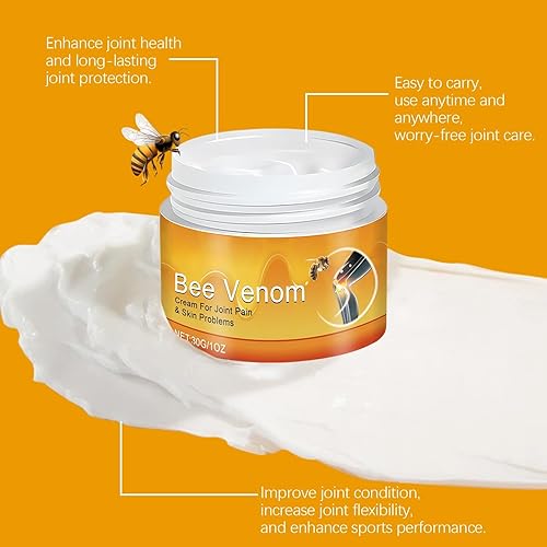 Miniatura 7 de Bee Venom - Crema para articulaciones y huesos, gel para articulaciones de veneno de abeja, gel profesional para alivio de venenos de abejas para
