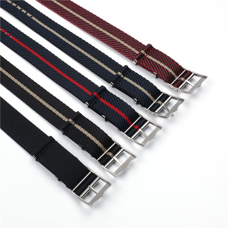 20 mm 22 mm Premium Grade NATO Zulu Uhrenarmband Nylon Ersatz Uhrenarmband Für Tudor Verstellbares Armband Dornschließe