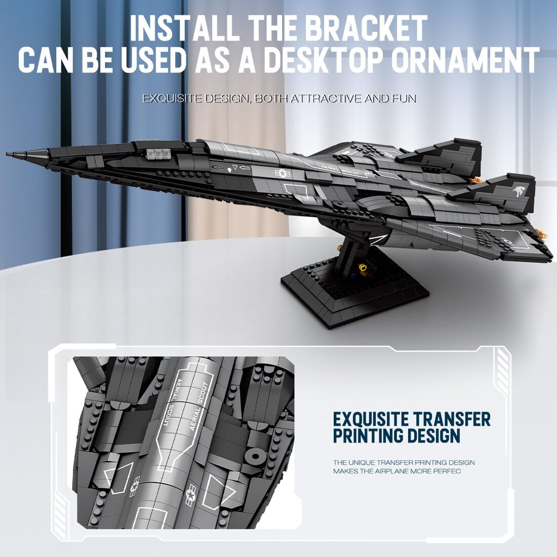 Amazon | Aetheria Darkstar SR-72 戦闘機 UAV ブリックセット 1
