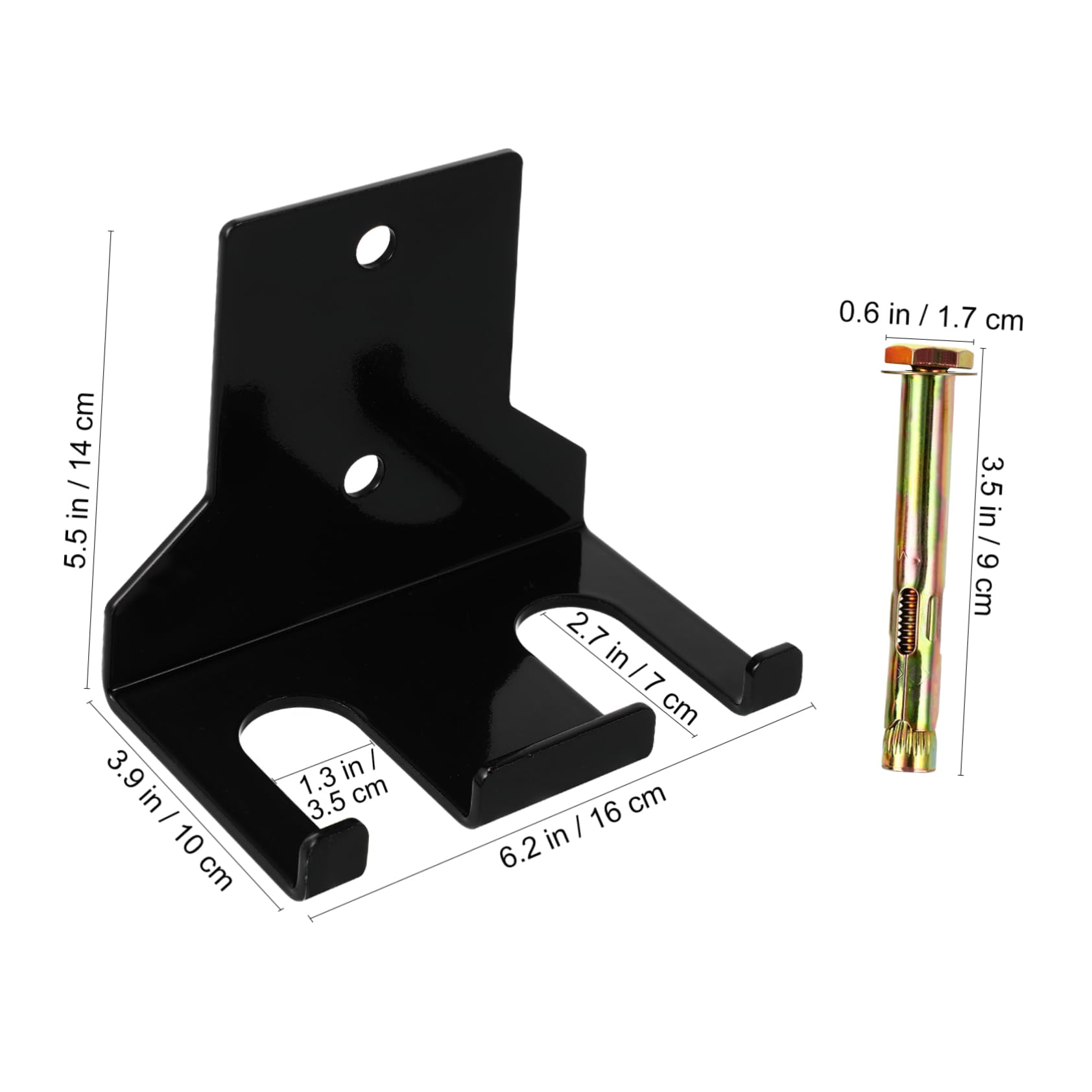 Rack Nero da Stoccaggio da Muro in Acciaio per Bilanciere