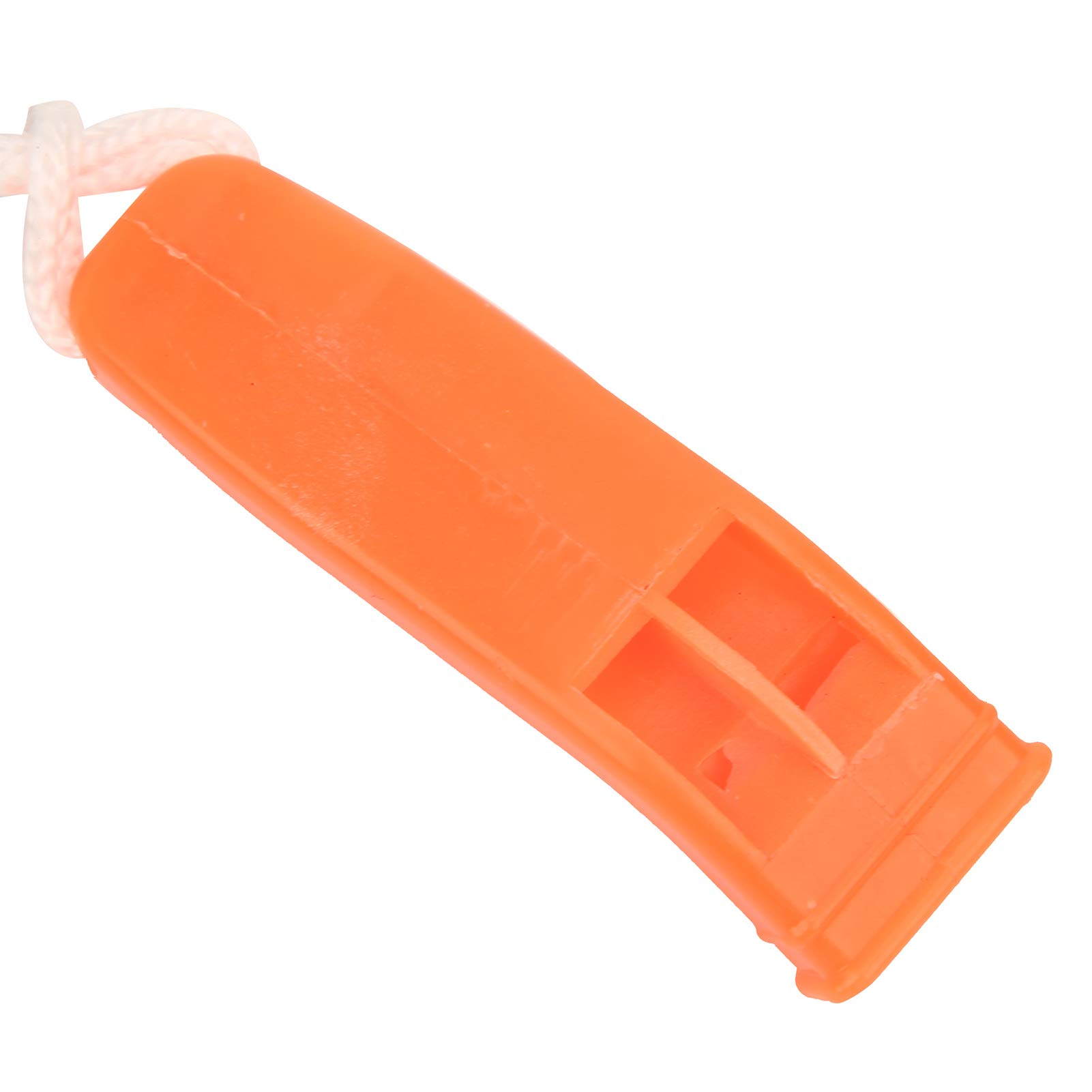 Sicherheitspickel Zum Eisfischen, Zwei Handgehaltene Eispickel mit Sicherheitsgurt und Pfeife, Notfall-Rettungspickel für Angler, Leuchtend Orangefarbener Kunststoff, 18 cm, 2 Stück