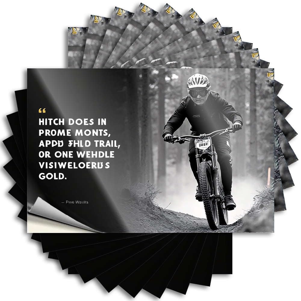 Core Wall Stickers | Ride Your Bike, Find Your Path Crazy Durable Vinyl Sticker Easy Apply for Motorcross(6X9CM)