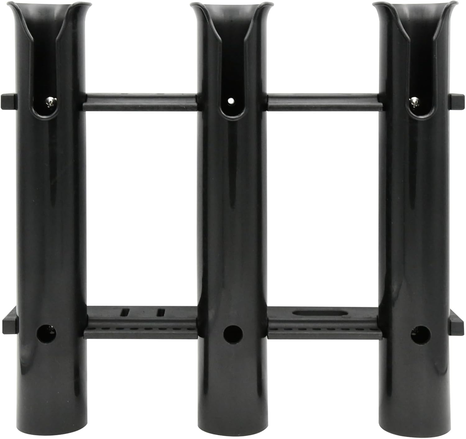 Vinland Marine Plastic Rod Holder, Fishing Pole Holders, White/Black Wall Mount Fishing Rod Holder, Golf Cart Fishing Rod Holder, PVC Rod Holder, Milk Crate Fishing Rod Holder, Rod Rack for Boat
