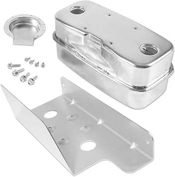 751-0616B 951-0616B Twin Inlet Exhaust Muffler and 703-05441A Mounting Bracket For Craftsman Troy Bilt Murray RZT-22, RZT-50, RZT-50VT, RZT-54