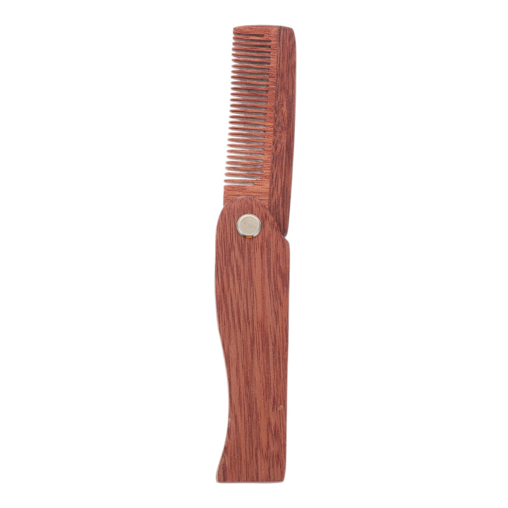 FRCOLOR Space-saving Portable Hair Comb Wooden Beard Comb Mustache Comb for Travel