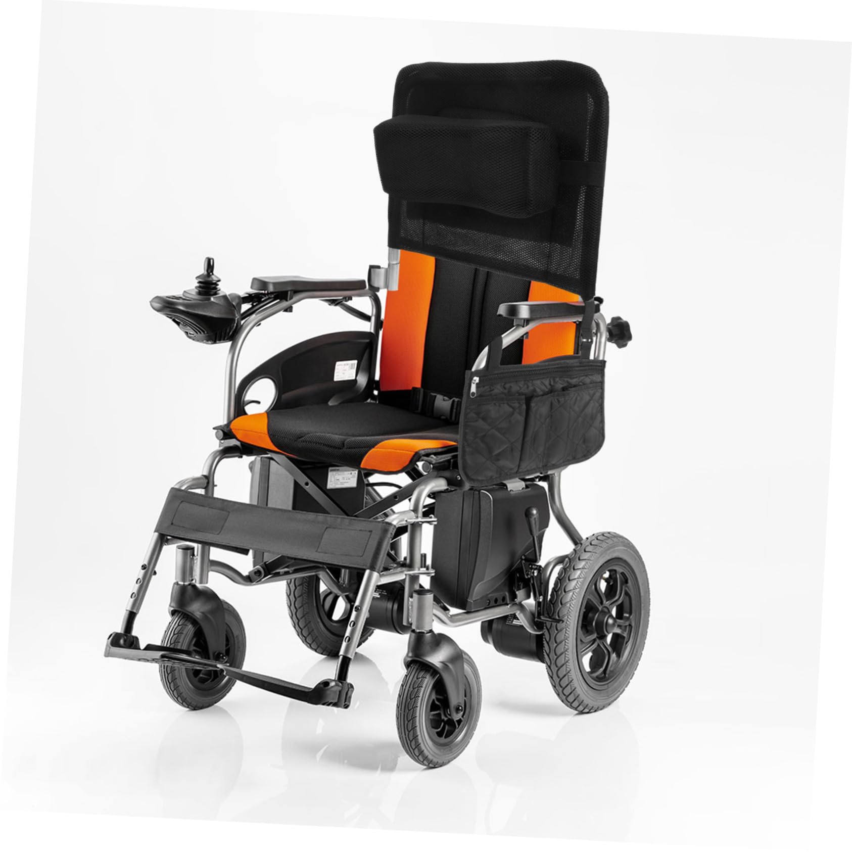 Respaldo de Silla de Ruedas Negro de Malla y Acero al Carbono | Accesorio para Silla de Ruedas, Relleno Suave y Acabado Fino, Ajuste de Respaldo Elevable y Uso Diario