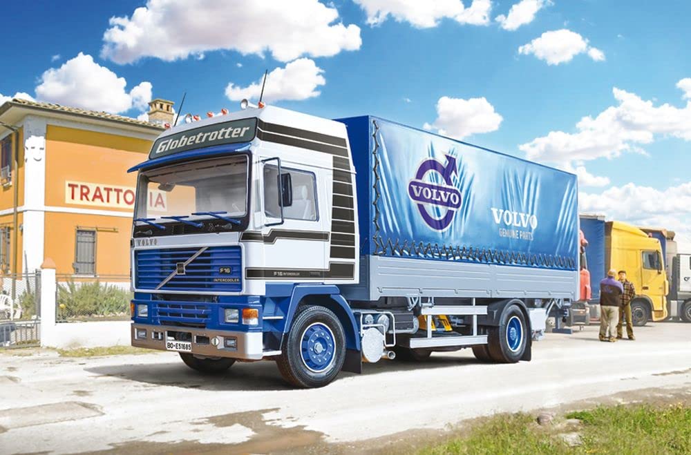 Italeri 3945S Bâche pour Volvo F16 avec Pont élévateur, modélisme, kit de Construction sur Pied, Bricolage, Loisirs, Collage, kit de Construction en Plastique