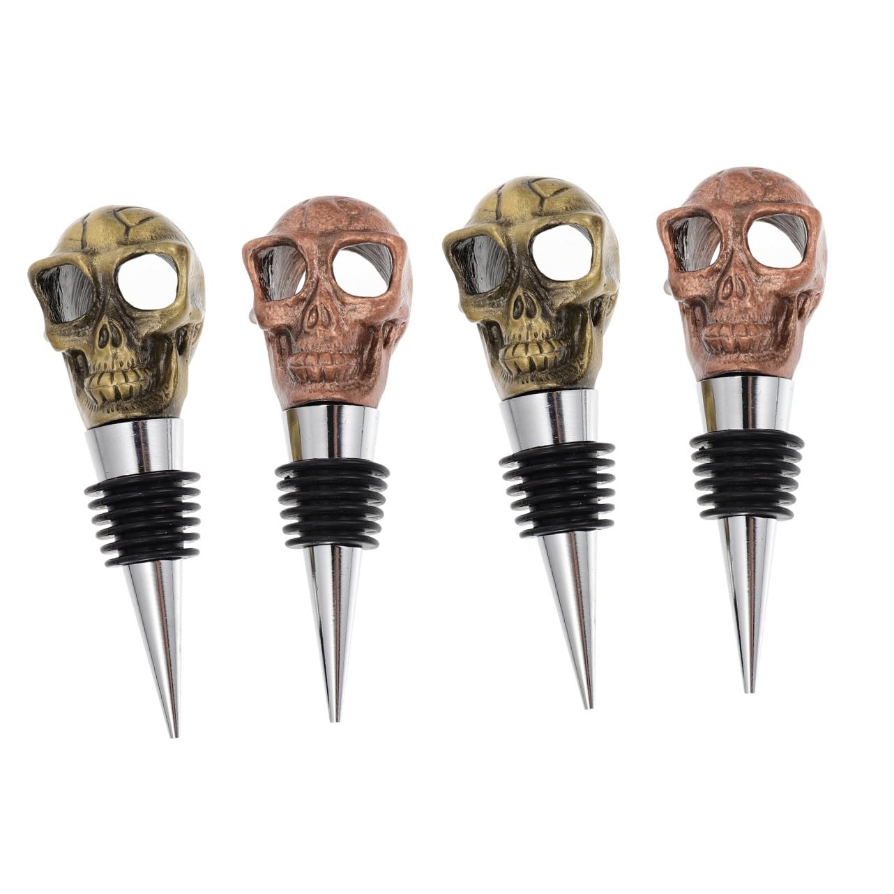 IMIKEYA 2 Sätze Flaschenverschluss Stopper Gestell Spender Kühler Flaschenkorken Flaschenstöpsel Verschlussstopfen Für Weinflaschen Weinverschluss Aluminiumlegierung 2 Stück * 2