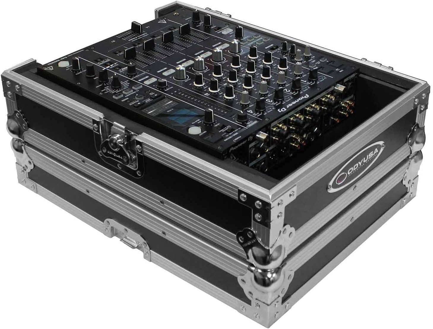 Odyssey Universal 12" Format DJ Mixer Flight Case with Extra Deep Rear Cable Compartment
